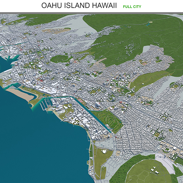Oahu Island Hawaii - 3Docean 29548469