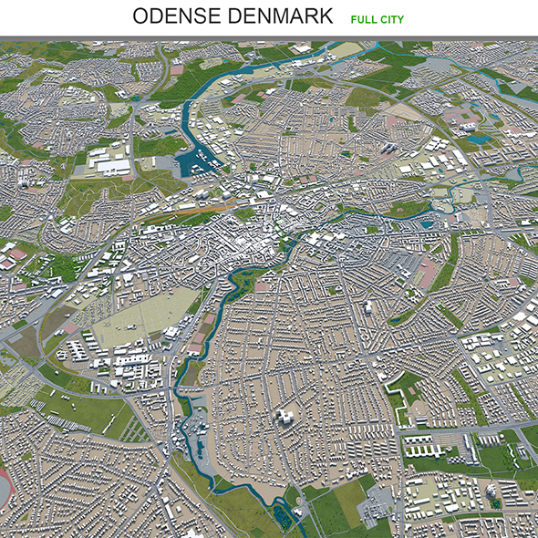 Odense city Denmark - 3Docean 29548575