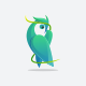 Owl Gradient Logo Template