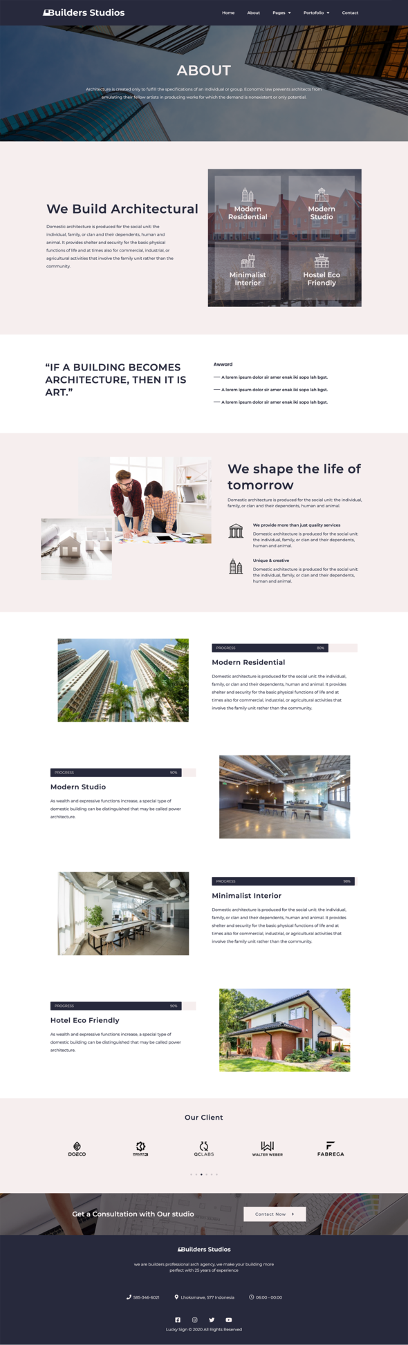 5Builders Studios - Architecture & Interior Elementor Template Kit
