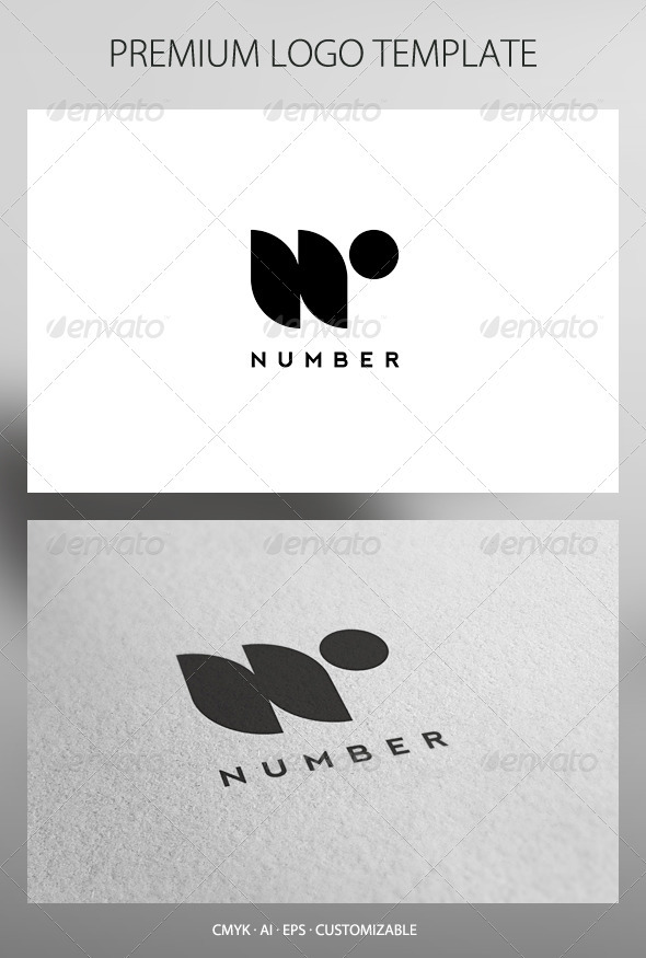 Number Logo Template - Letters Logo Templates
