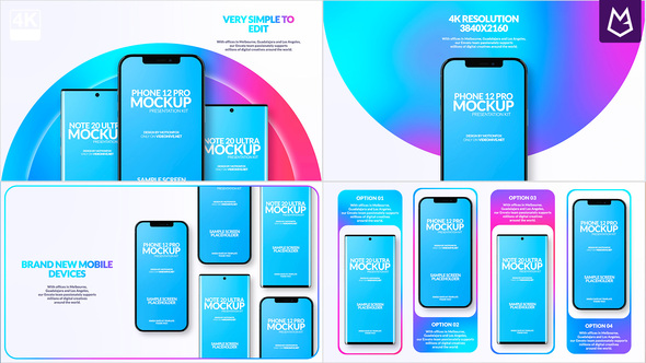 Colorful iOS & Android Mobile App Promo