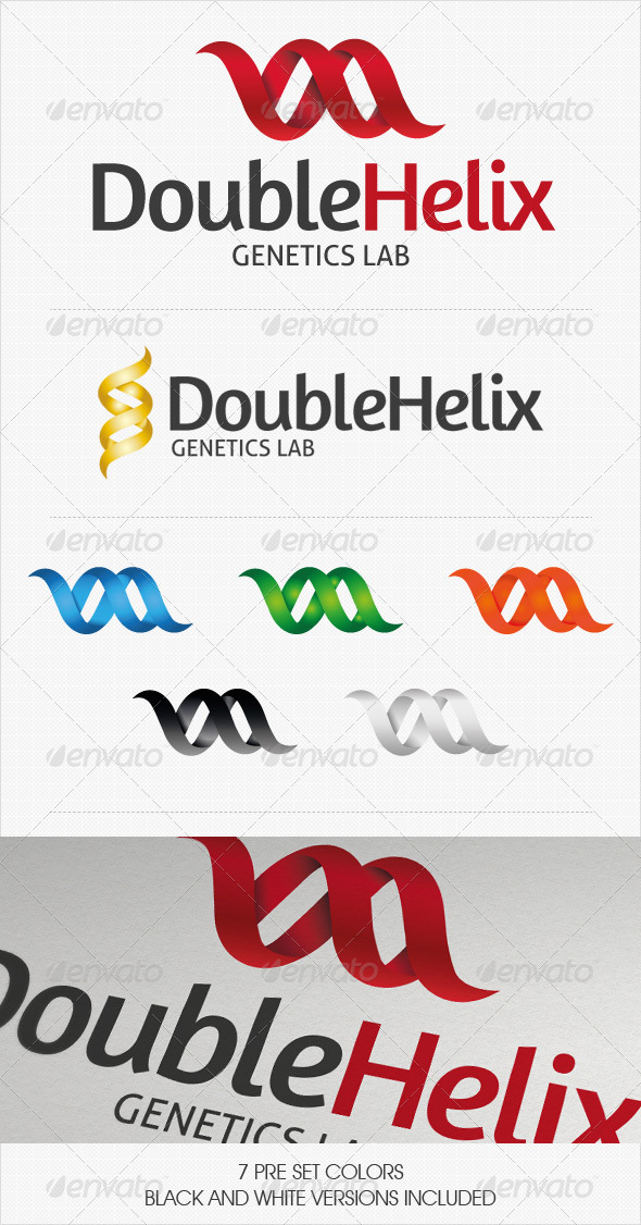 Double Helix Logo - Abstract Logo Templates