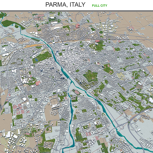 Parma city Italy - 3Docean 29563733