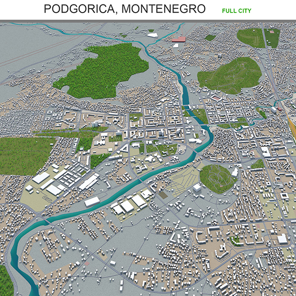 Podgorica city Montenegro - 3Docean 29563914