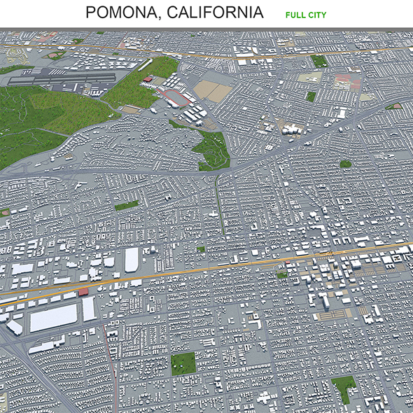 Pomona city California - 3Docean 29563922