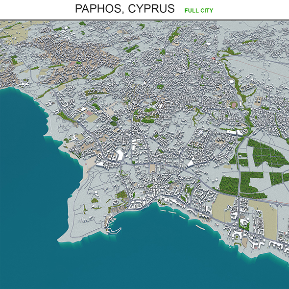 Paphos city Cyprus - 3Docean 29563965