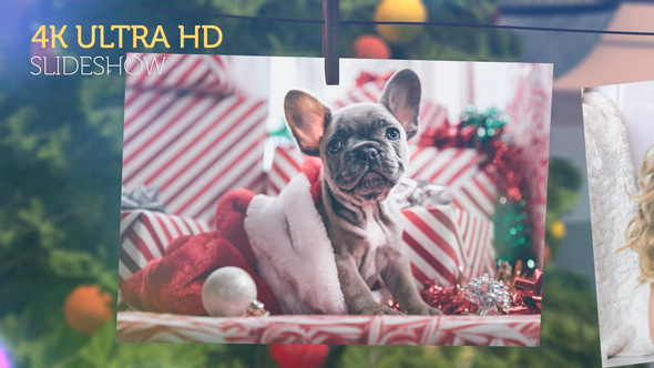 Christmas Slideshow (4K) Video Displays template preview