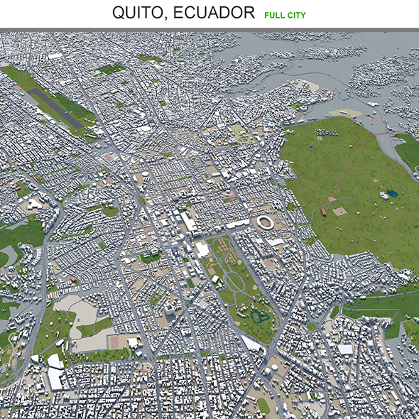 Quito city Ecuador - 3Docean 29565215