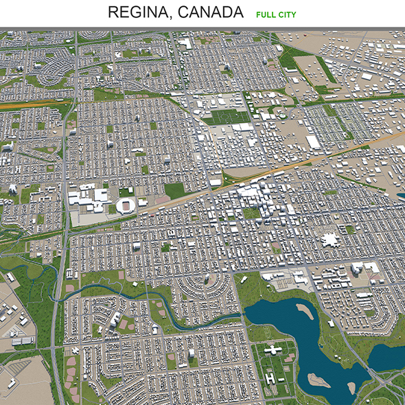 Regina city Canada - 3Docean 29565340