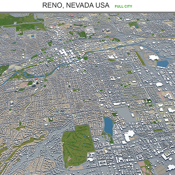 Reno city Nevada - 3Docean 29565357