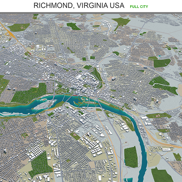 Richmond city Virginia - 3Docean 29565414