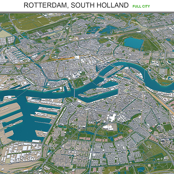 Rotterdam city South - 3Docean 29566815