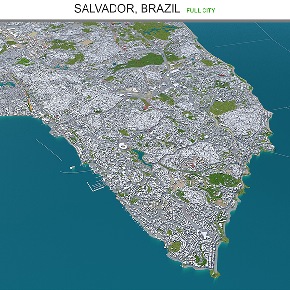 Salvador city Brazil - 3Docean 29567126