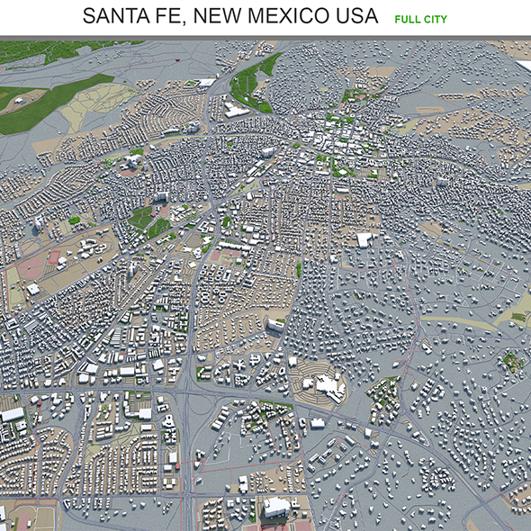Santa Fe city - 3Docean 29571828