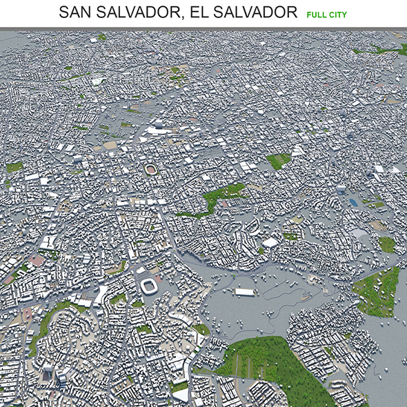 San Salvador city - 3Docean 29571831