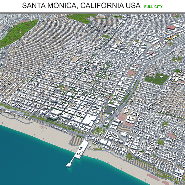 Santa Monica city - 3Docean 29571848