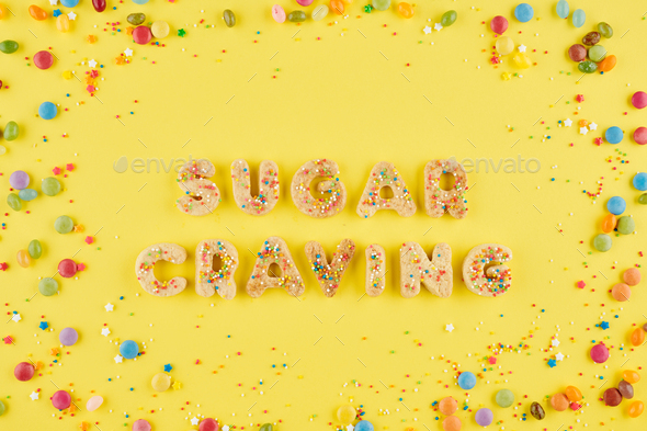 Sugar craving cookie inscription