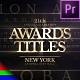 Awards Titles | Golden Ceremony - VideoHive Item for Sale