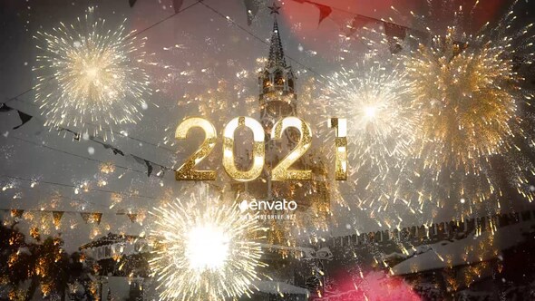 2021 New Year Gold Countdown
