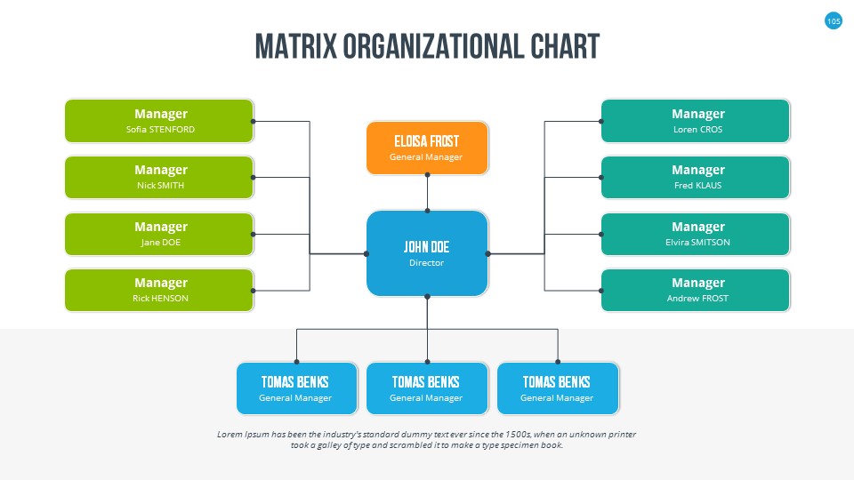 Organizational Chart and Hierarchy PowerPoint Presentation Template by ...