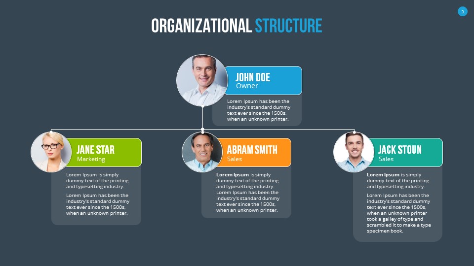 Organizational Chart and Hierarchy PowerPoint Presentation Template by ...
