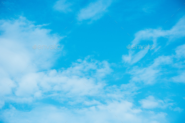 light blue cloudy sky
