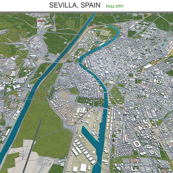 Sevilla city Spain - 3Docean 29586510
