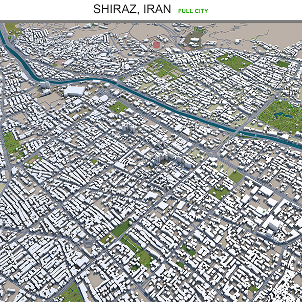 Shiraz city Iran - 3Docean 29586914