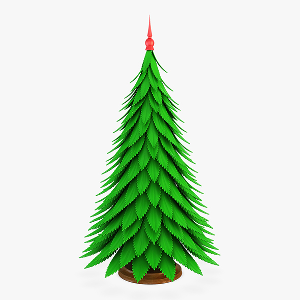 Cartoon Christmas Tree v 1