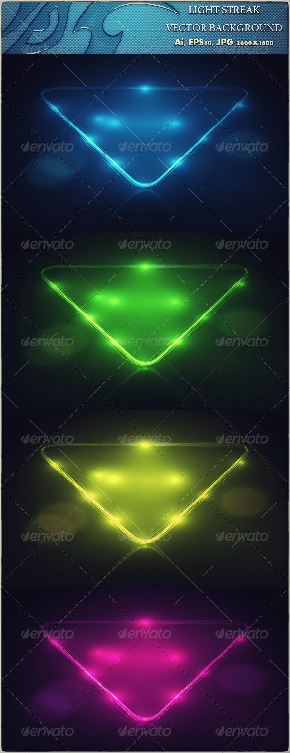 Light Streak - Vector Background - Backgrounds Decorative