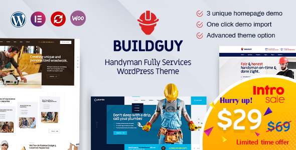 Buildguy – Handyman Services WordPress Theme