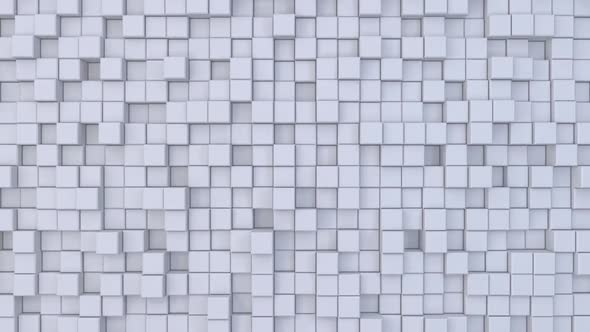 Abstract Modern White Cubes Background