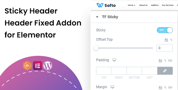 Sticky Header, Header Fixed addon for Elementor