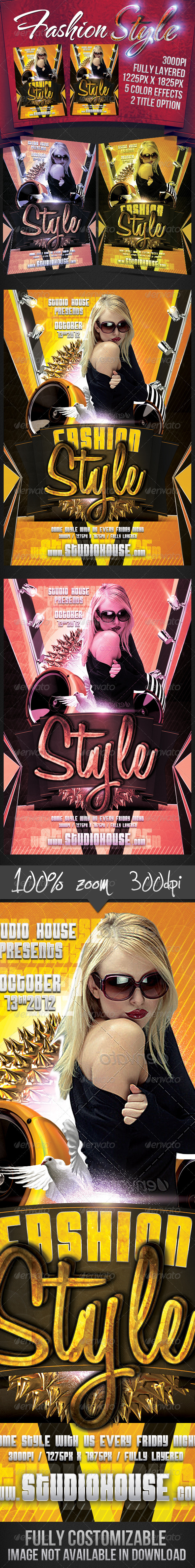 Fashion Style Party Flyer - Miscellaneous Events