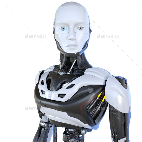 Robot android cyborg - Stock Photo - Images