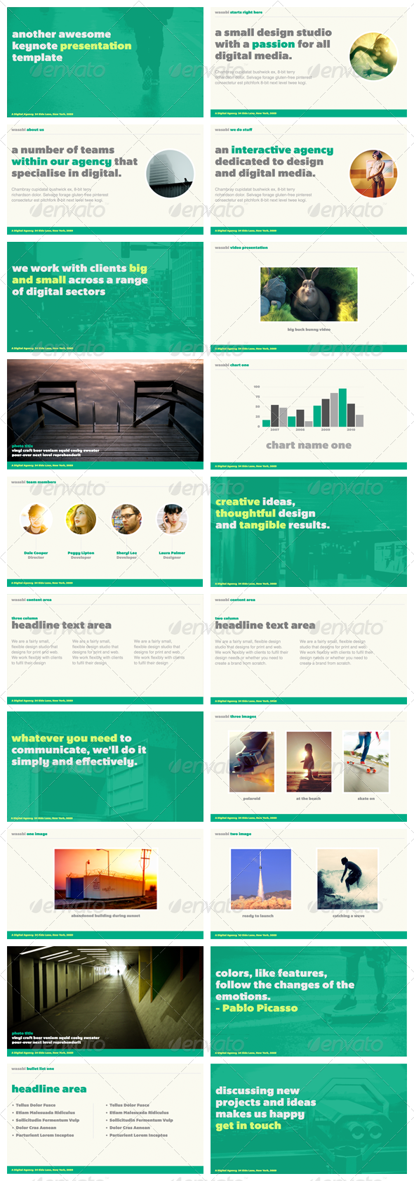 Wasabi - Keynote Presentation Template - Creative Keynote Templates
