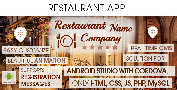 Restaurant App With - CodeCanyon 8180646