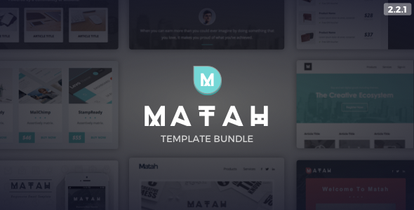 Matah | Responsive Email Set