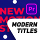 Modern Titles Pack - VideoHive Item for Sale