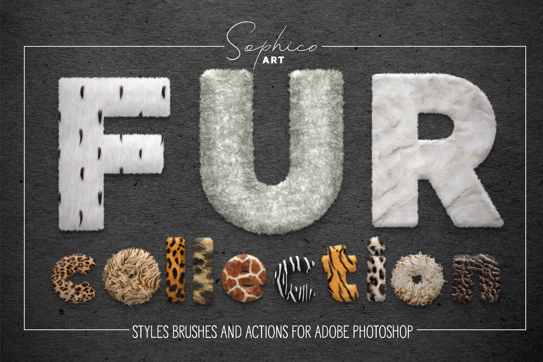 Fur Styles, Actions, Brushes[Adobe Photoshop][29624574]
