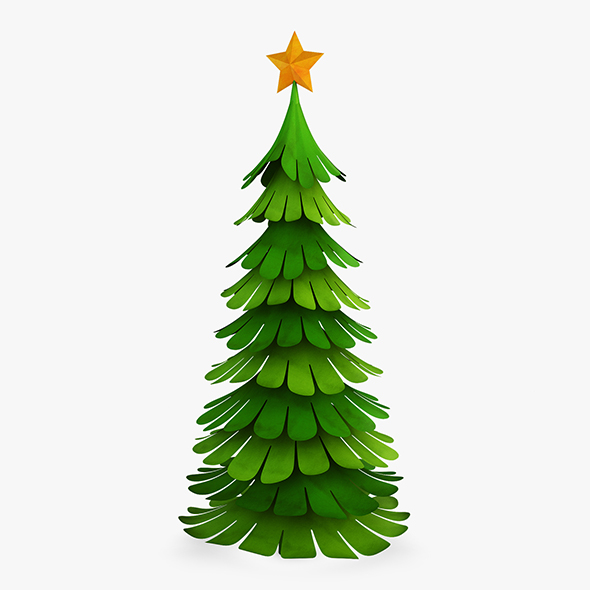Christmas Tree Paper - 3Docean 29625204