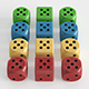 Classic Dice with different colors