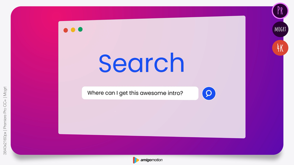 Search Intro | Premiere Mogrt