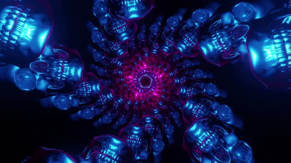 Skull Dance Tunnel 02 4k  alt