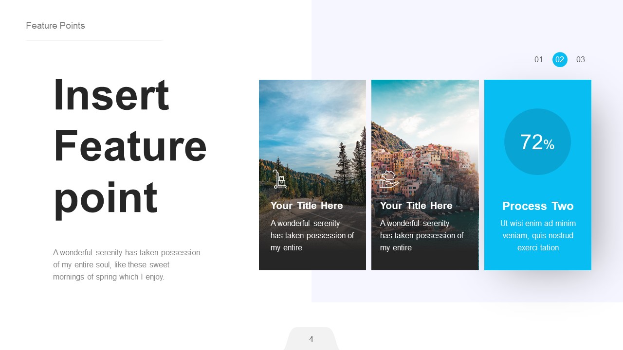 Feature Points Infographic Powerpoint Presentation Template by RRgraph