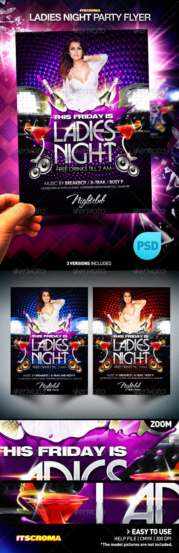 Ladies Night Party Flyer - Clubs & Parties Events