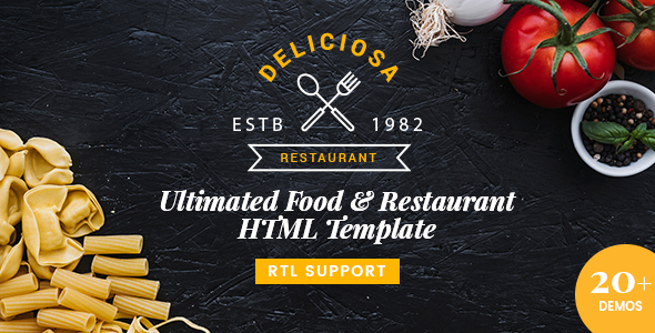 Excellent Premium Food & Restaurant HTML Template