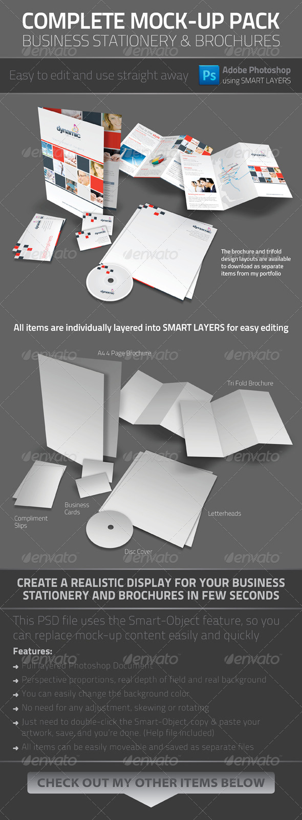 Business Stationery Mock-up - Stationery Print