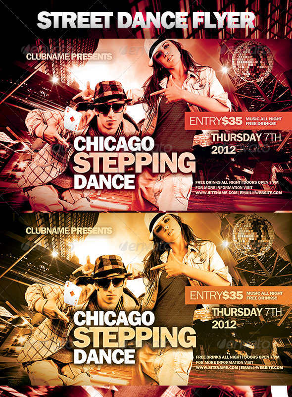 Street Dance Flyer - Clubs & Parties Events